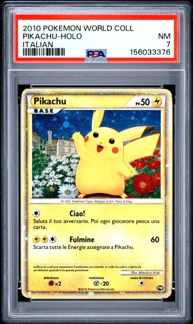 2010 Pokemon World Collection Pikachu-Holo Italian