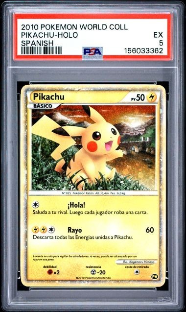 2010 Pokemon World Collection Pikachu-Holo Spanish