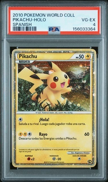 2010 Pokemon World Collection Pikachu-Holo Spanish