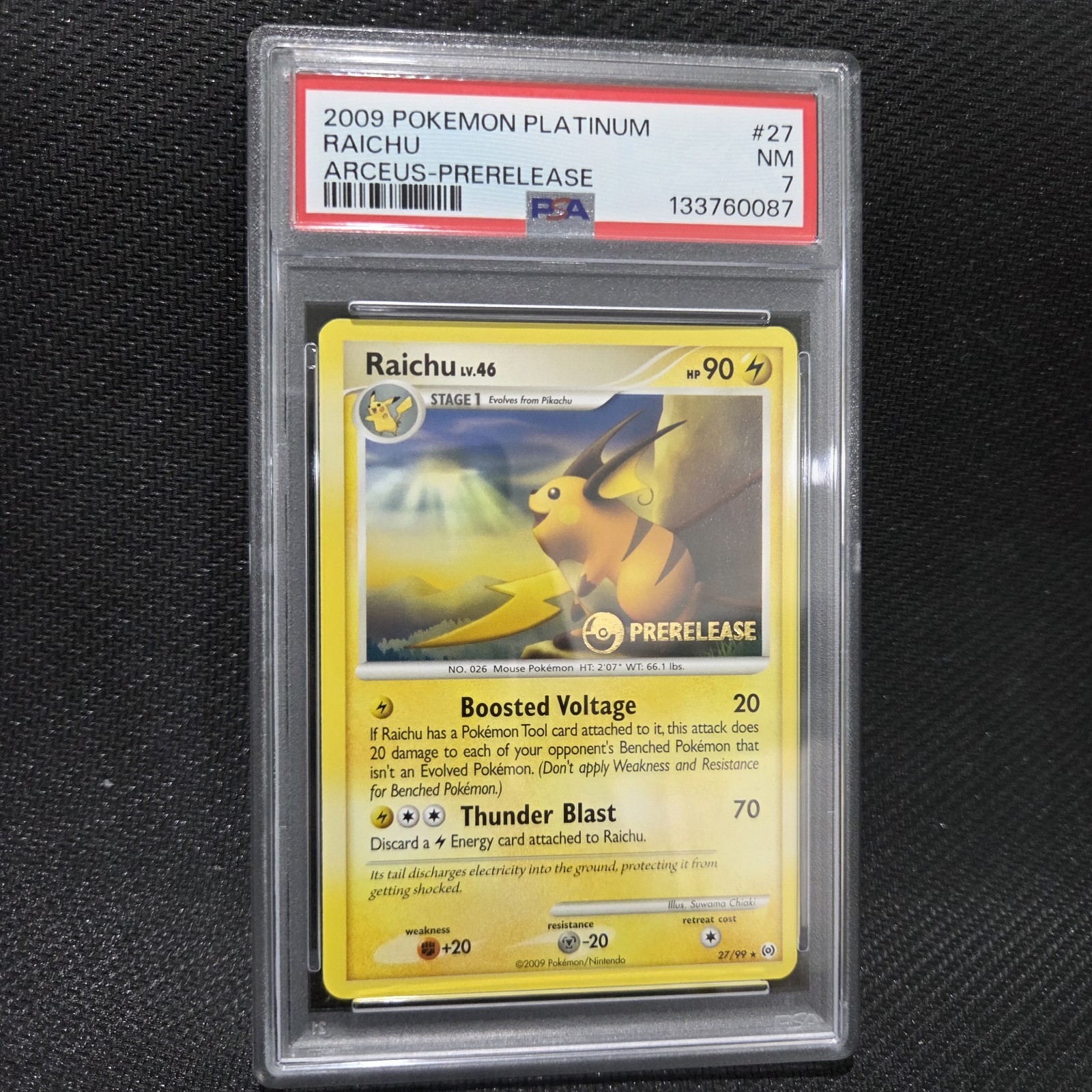 2009 Pokemon Platinum Arceus Raichu Prerelease 27
