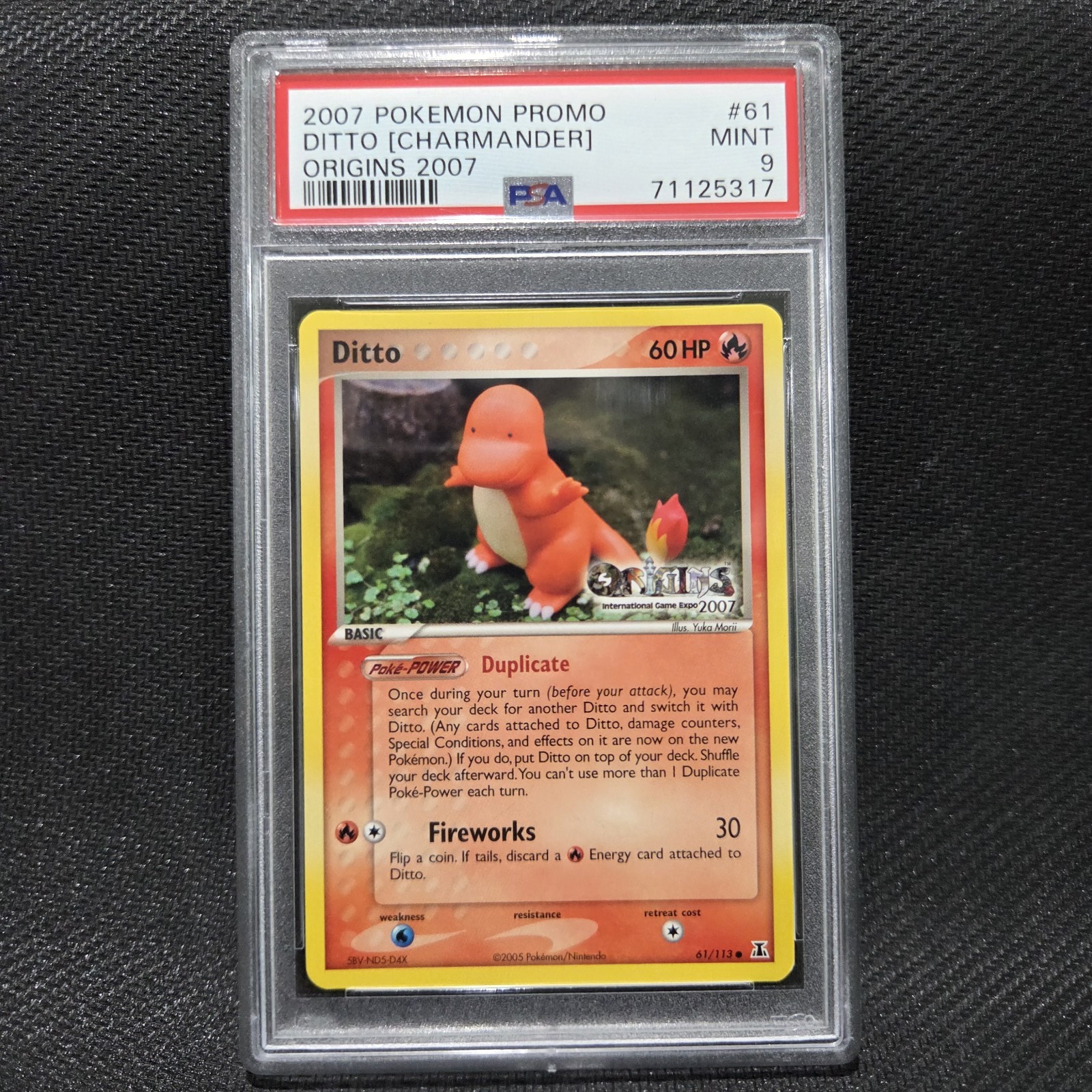 2007 Pokemon Promo Ditto [Charmander] Origins 2007 61