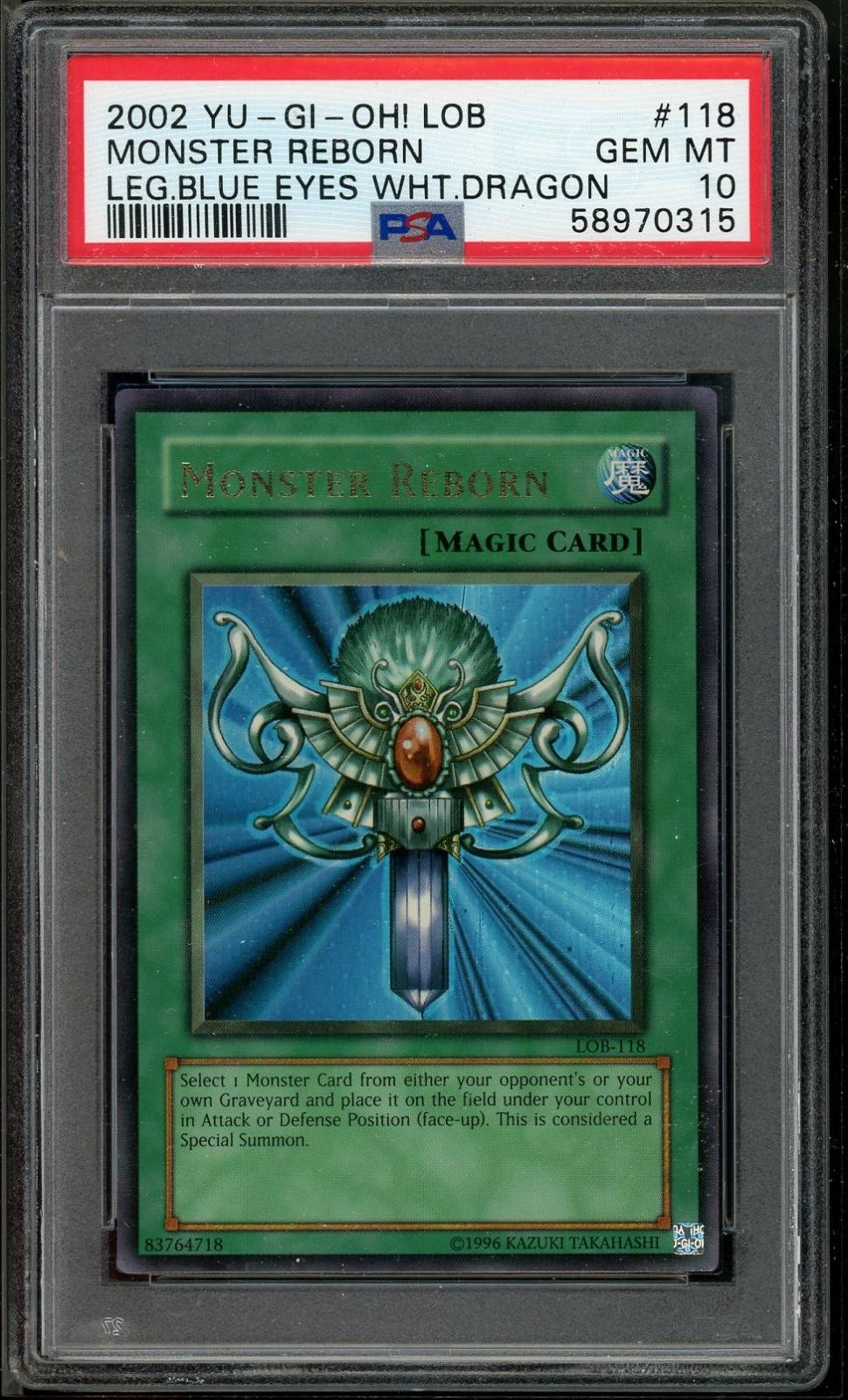 2002 YU-GI-Oh! Lob-Legend of Blue Eyes White Dragon Monster Reborn 118