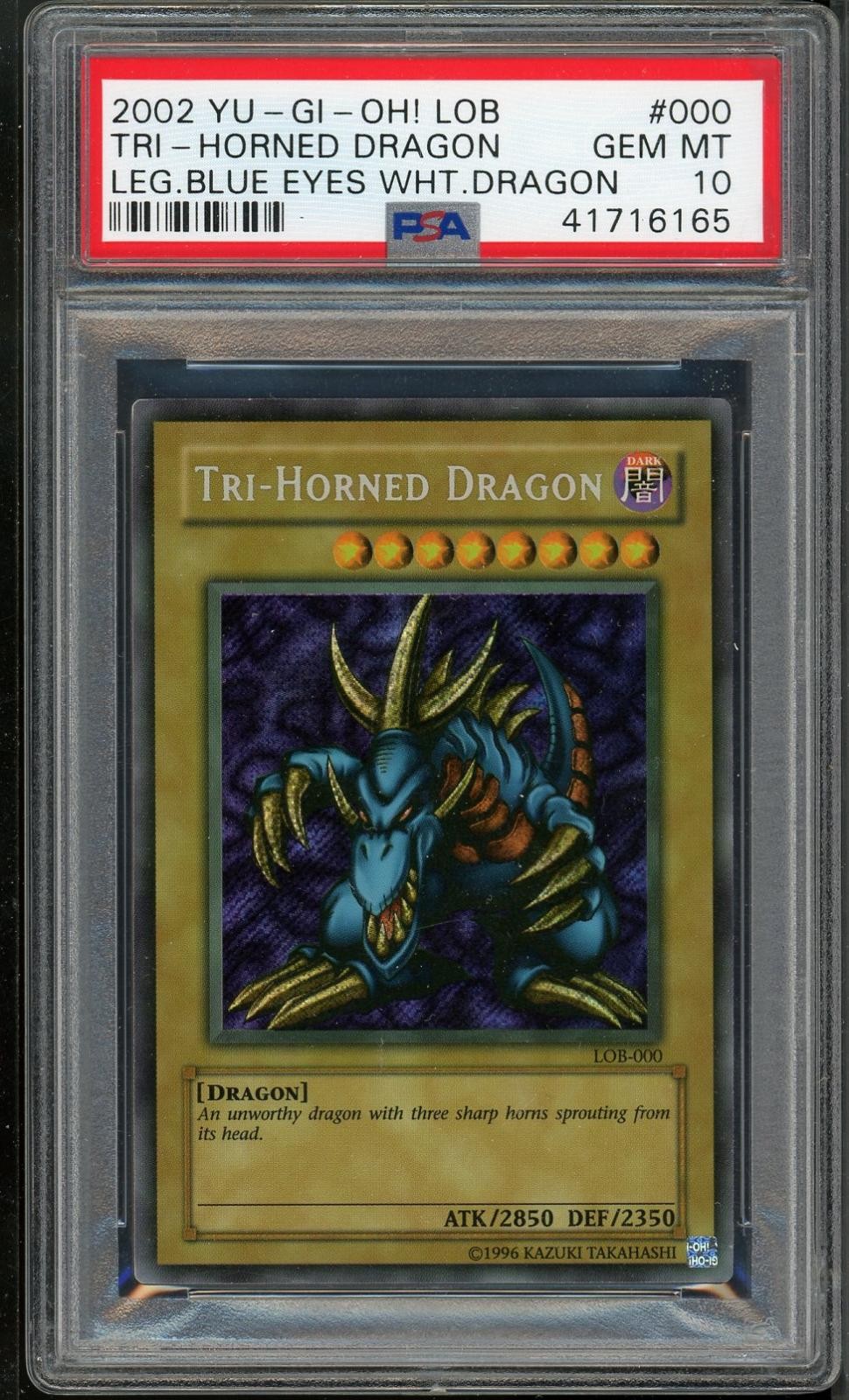 2002 YU-GI-Oh! Lob-Legend of Blue Eyes White Dragon Tri-Horned Dragon 000