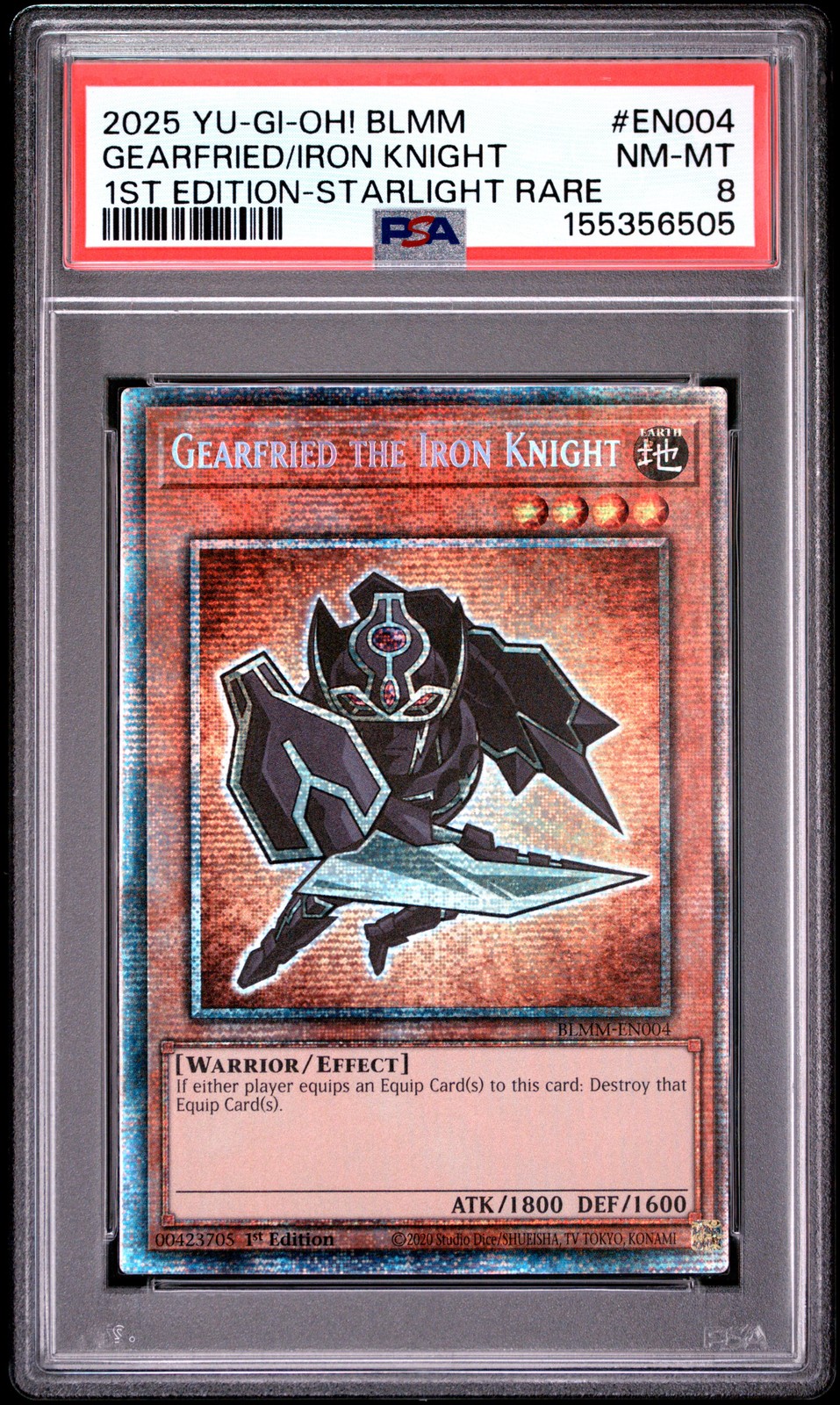 2025 YU-GI-Oh! Blmm-Battles of Legend: Monster Mayhem Gearfried the Iron Knight 1st Edition-Starlight Rare EN004