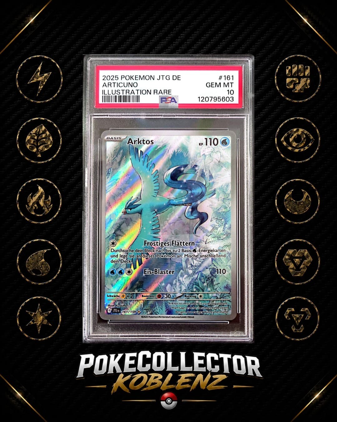 2025 Pokemon German Jtg de-Journey Together Articuno Illustration Rare 161