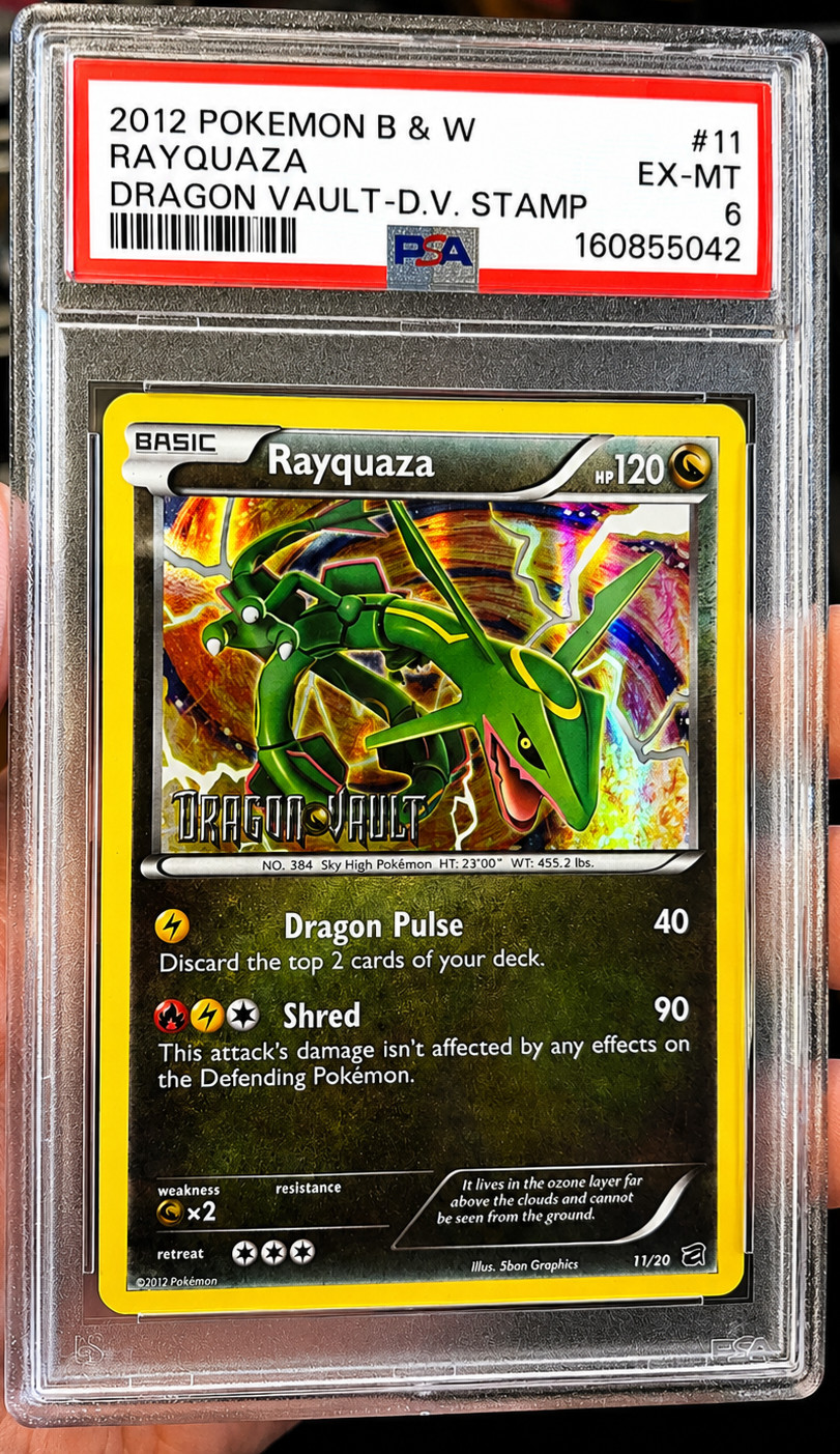 2012 Pokemon Black & White Dragon Vault Rayquaza Dragon Vault Stamp 11