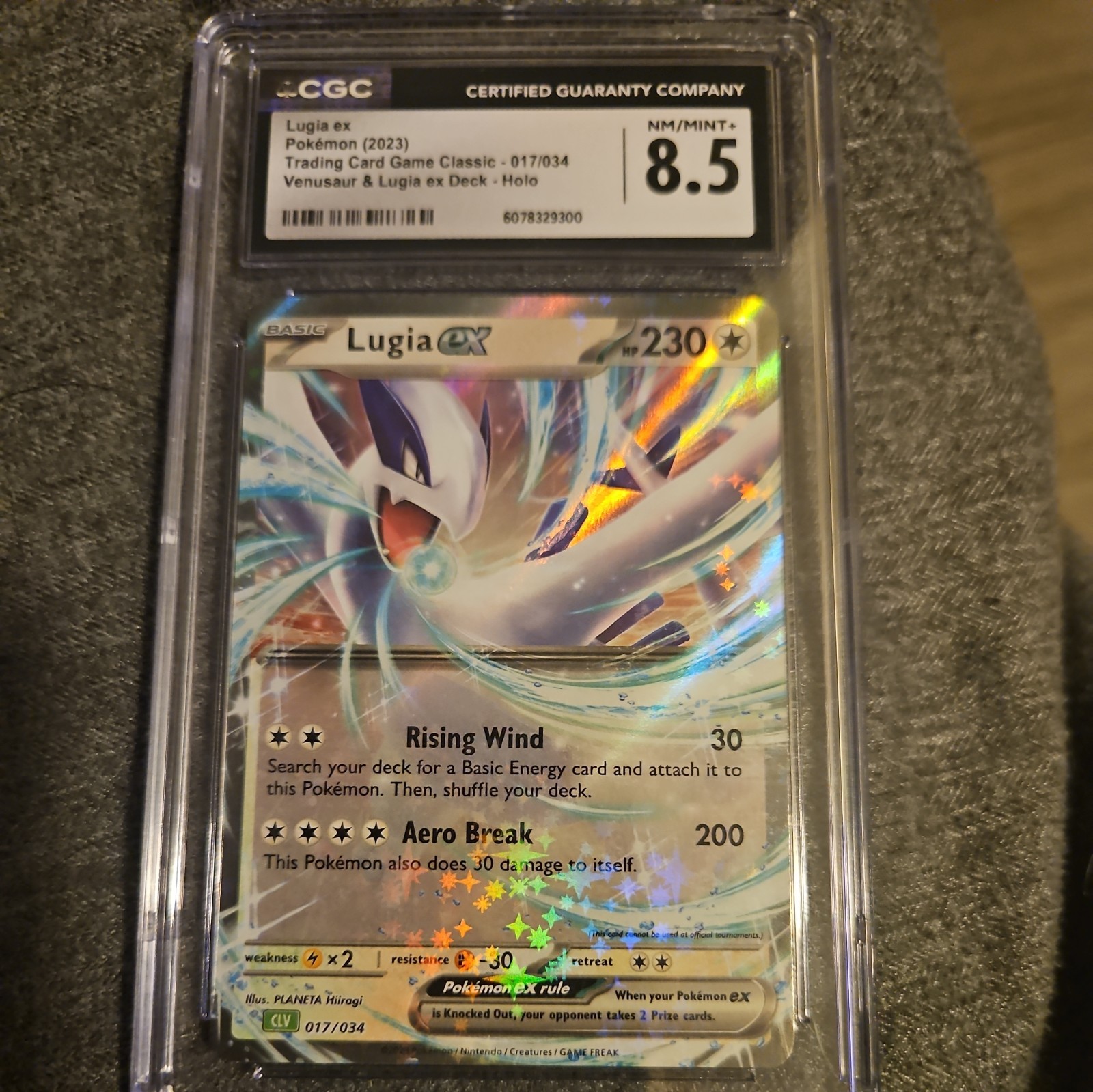 2023 Trading Card Game Classic - CLV, CLC, CLB - English Lugia ex Venusaur &amp; Lugia ex Deck - CLV Holo 017/034