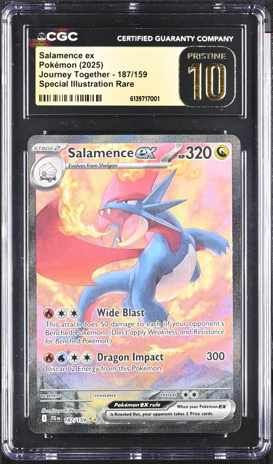 2025 Journey Together - JTG EN - English Salamence ex Special Illustration Rare (Holo) 187/159