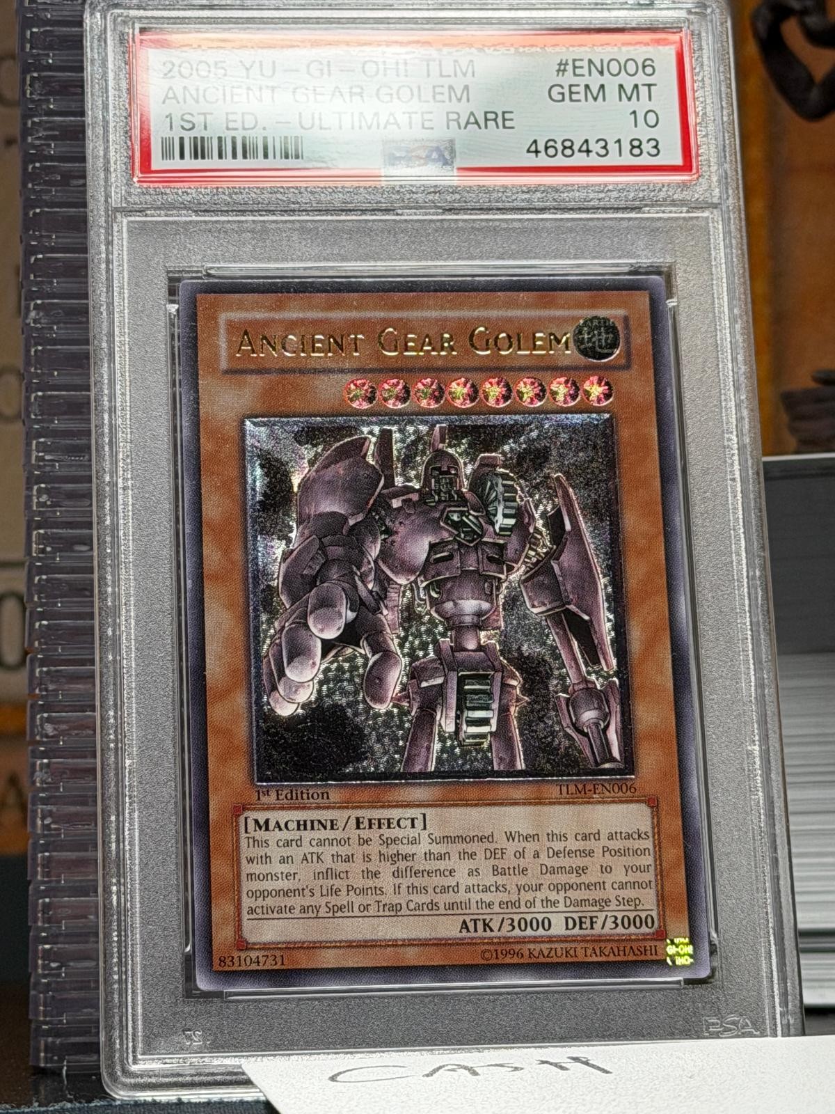 2005 YU-GI-Oh! Tlm-the Lost Millennium Ancient Gear Golem 1st Edition-Ultimate Rare EN006