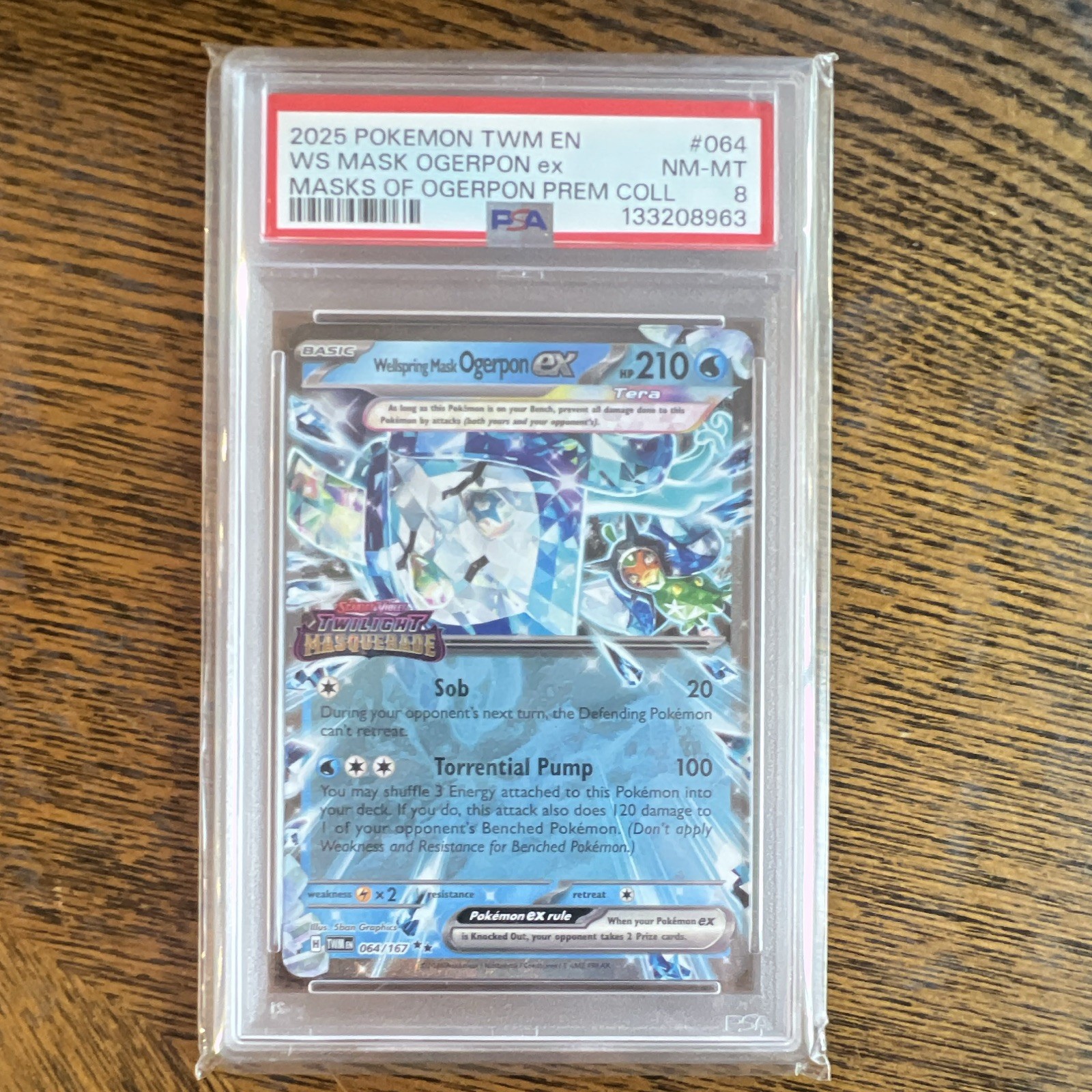 2025 Pokemon Twm EN-Twilight Masquerade Wellspring Mask Ogerpon EX Masks of Ogerpon Premium Collection 064