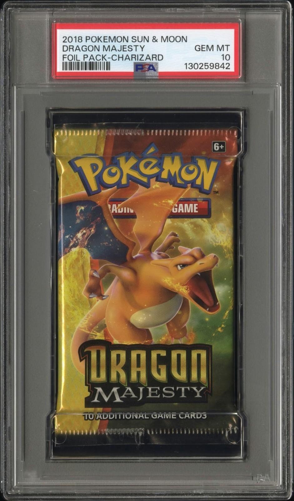 2018 Pokemon Int'l Sun & Moon Dragon Majesty Foil Pack Foil Pack Charizard