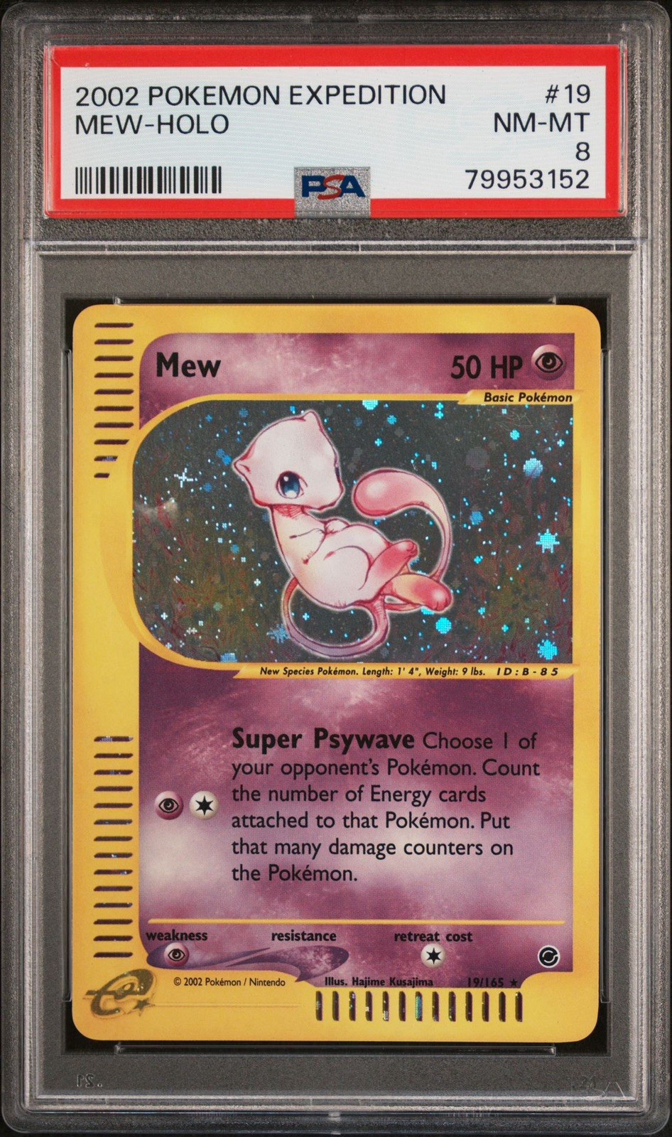 2002 Pokemon Expedition Mew-Holo 19