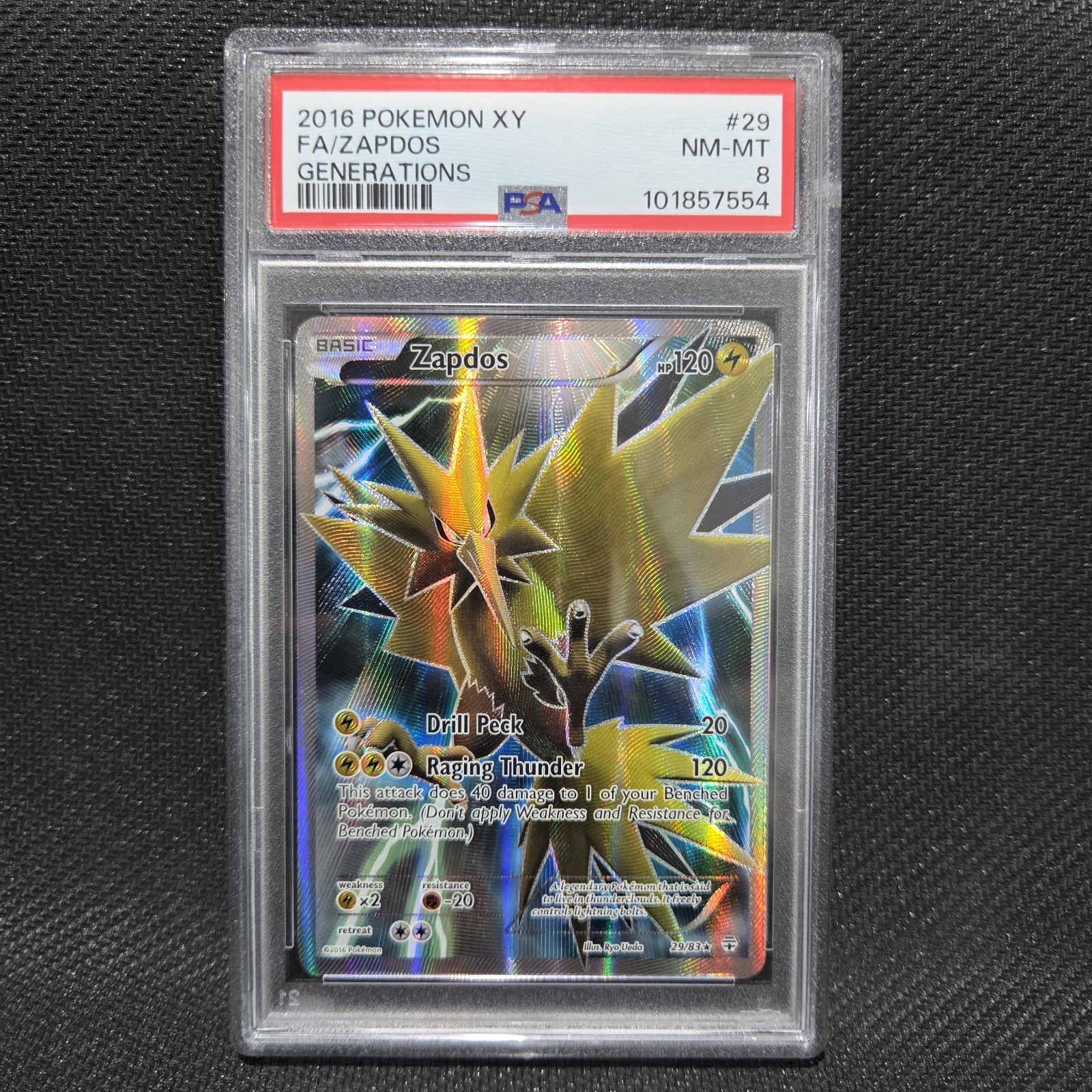 2016 Pokemon XY Generations Full Art/Zapdos 29