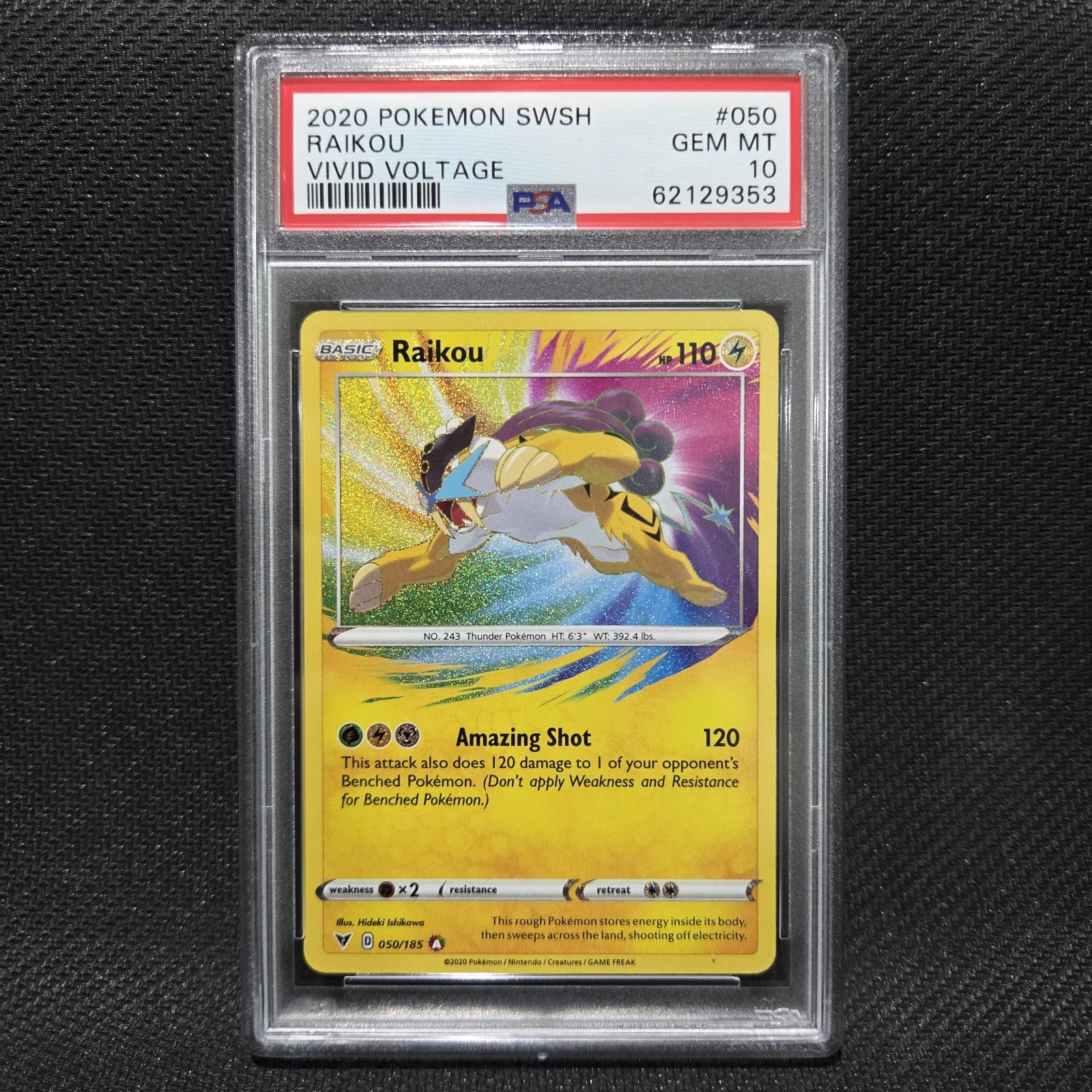 2020 Pokemon Sword & Shield Vivid Voltage Raikou 050