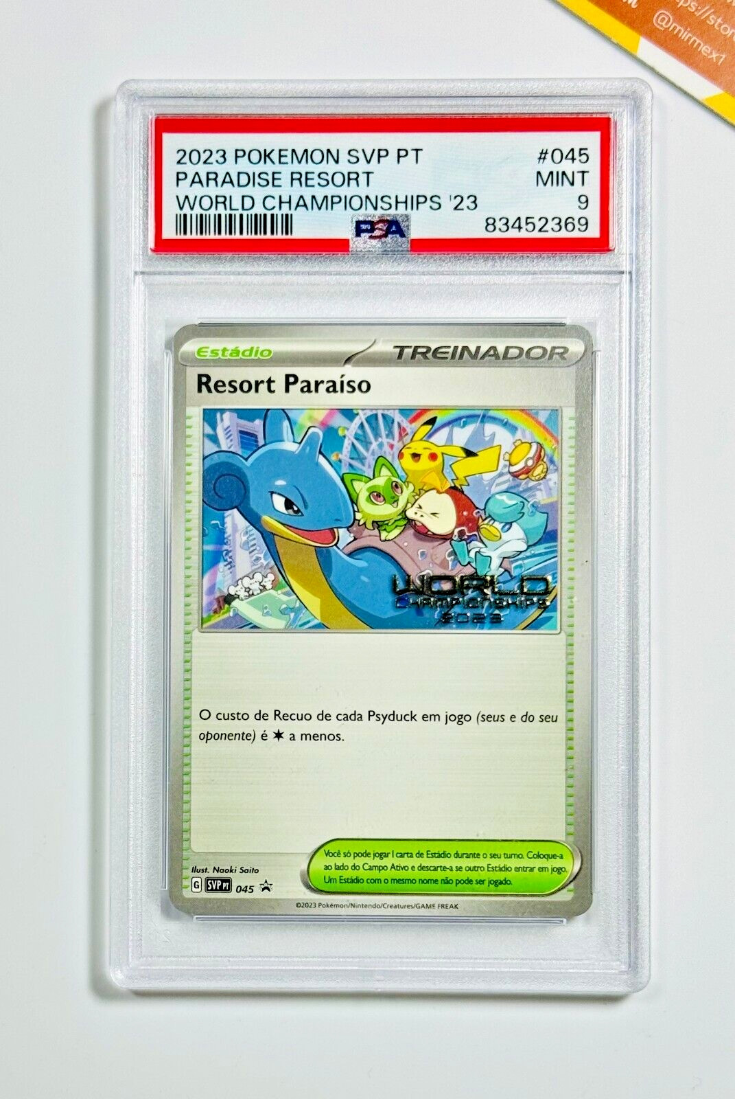 2023 Pokemon Portuguese Svp PT-SV Black Star Promo Paradise Resort World Championships 2023 045