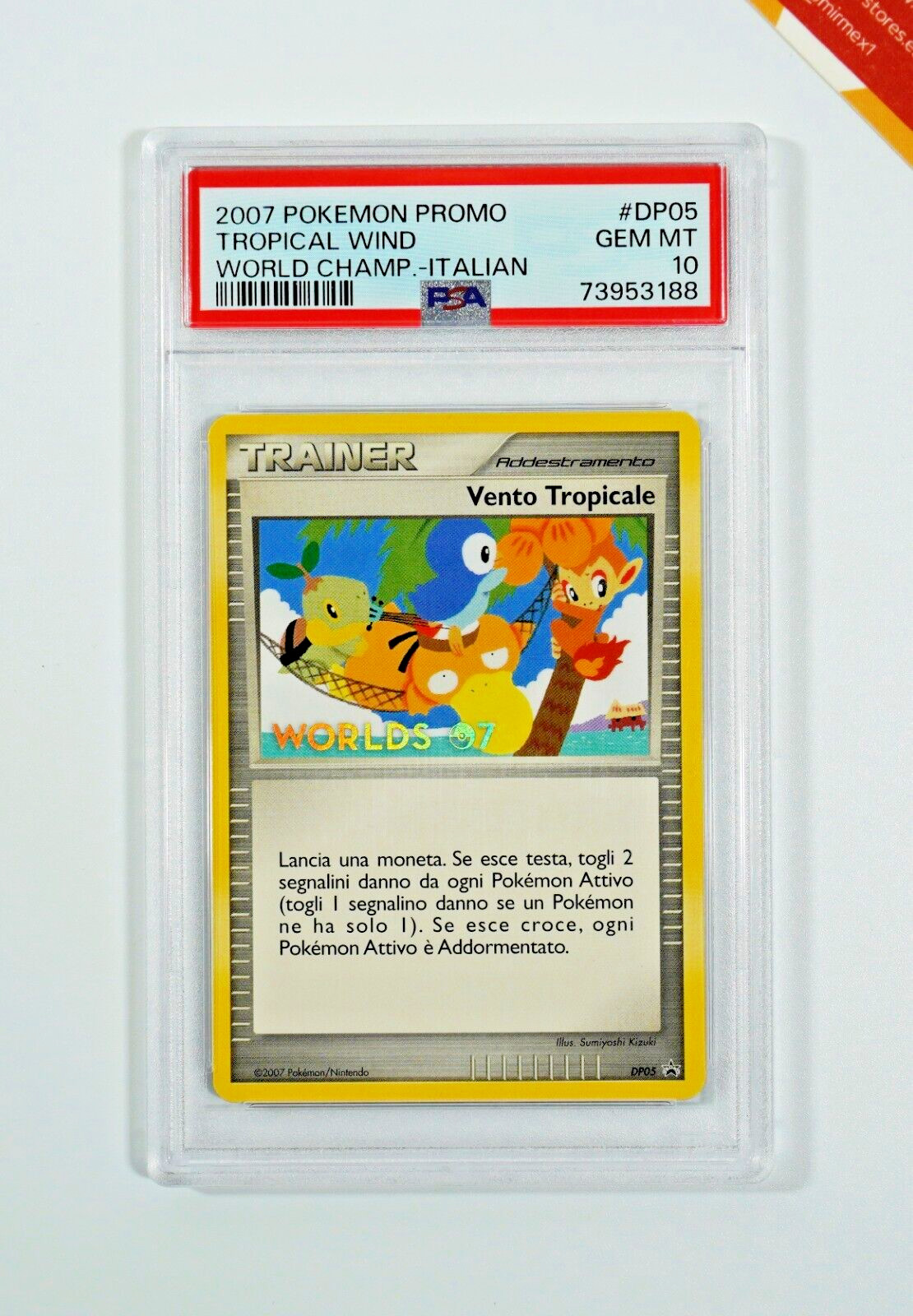 2007 Pokemon World Championships Promo Tropical Wind Italian DP05