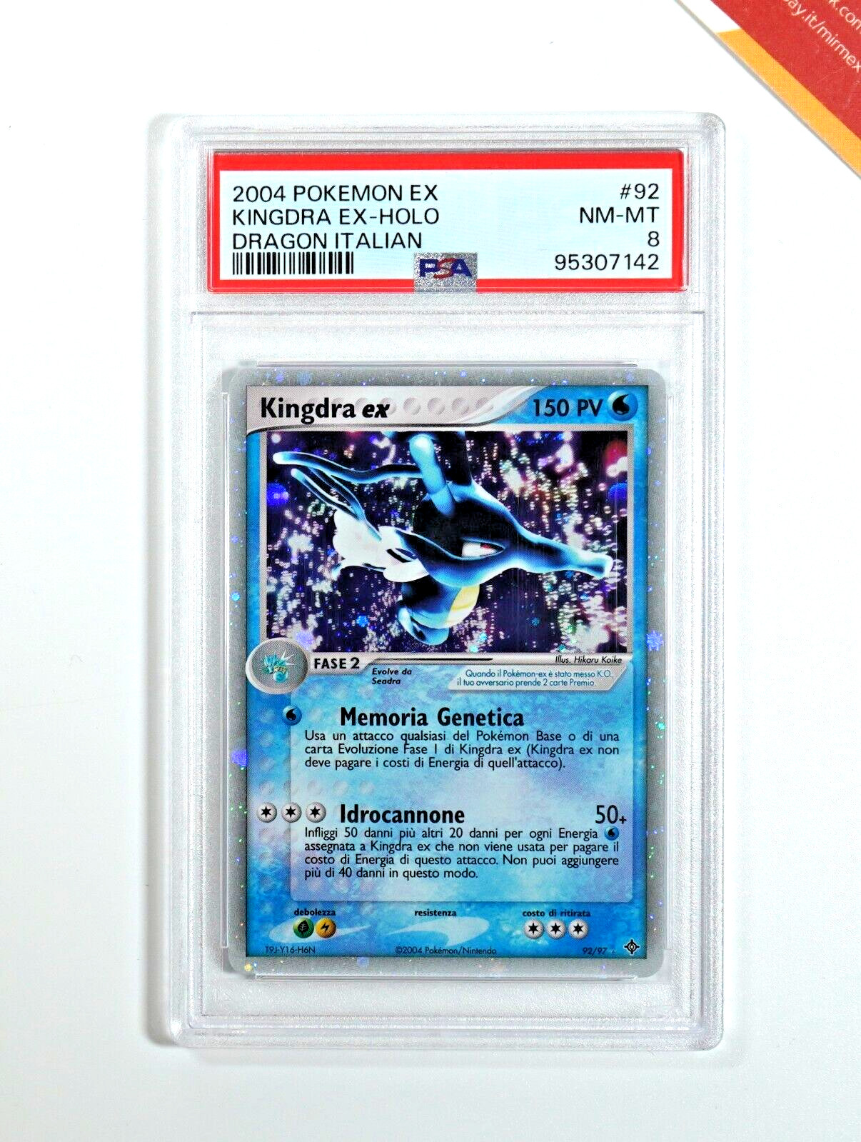 2004 Pokemon Italian EX Dragon Kingdra EX-Holo 92