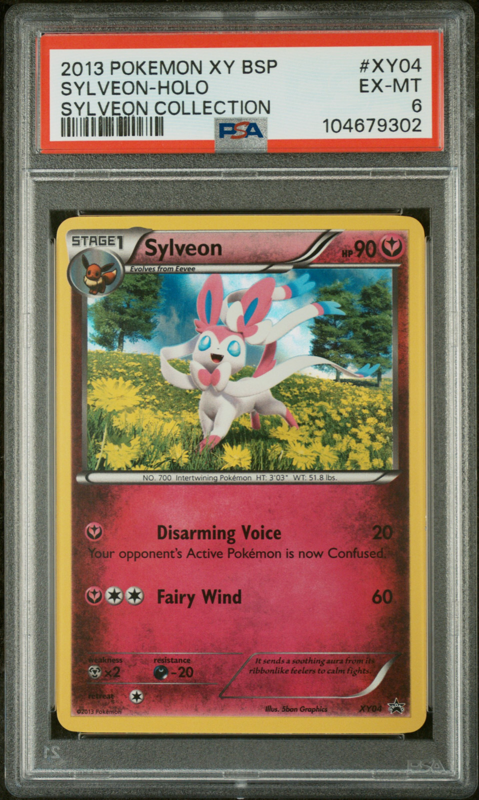 2013 Pokemon XY Black Star Promo Sylveon-Holo Sylveon Collection XY04