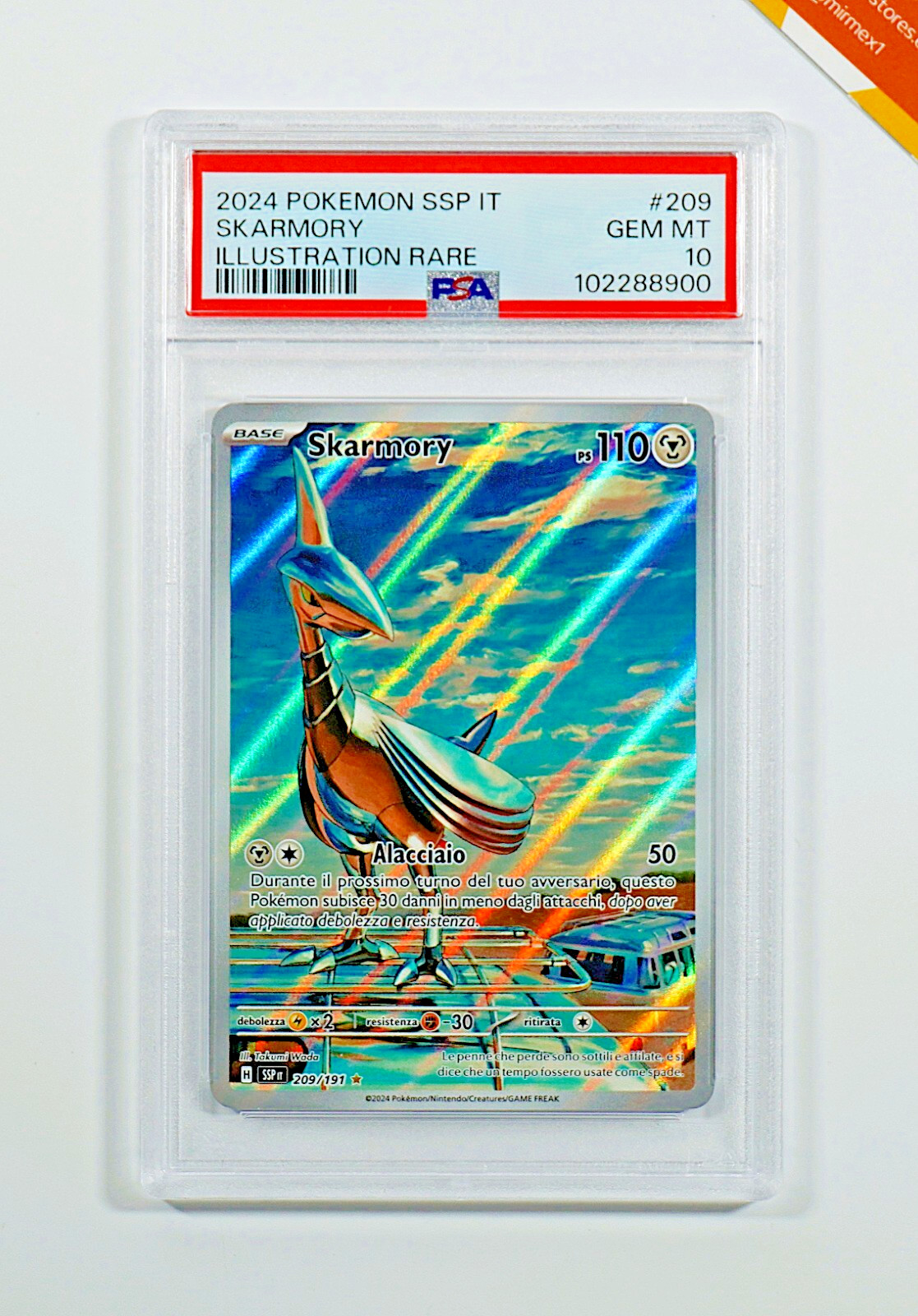2024 Pokemon Italian Ssp It-Surging Sparks Skarmory Illustration Rare 209