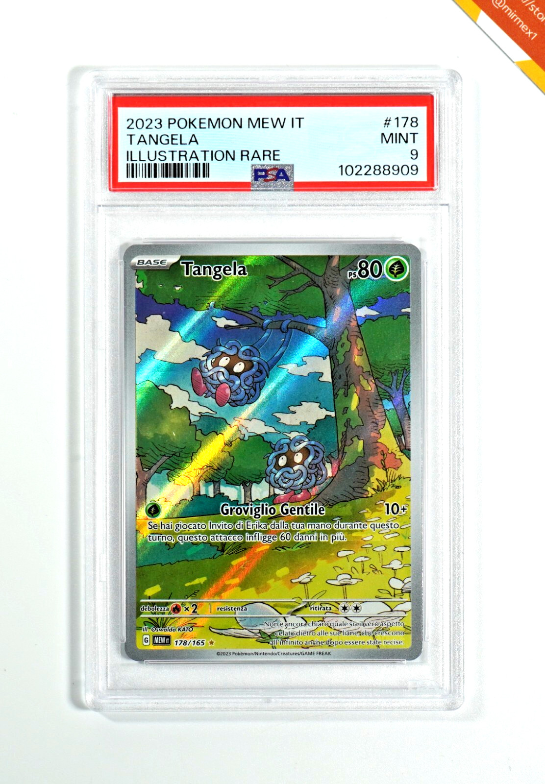 2023 Pokemon Italian Mew It-151 Tangela Illustration Rare 178