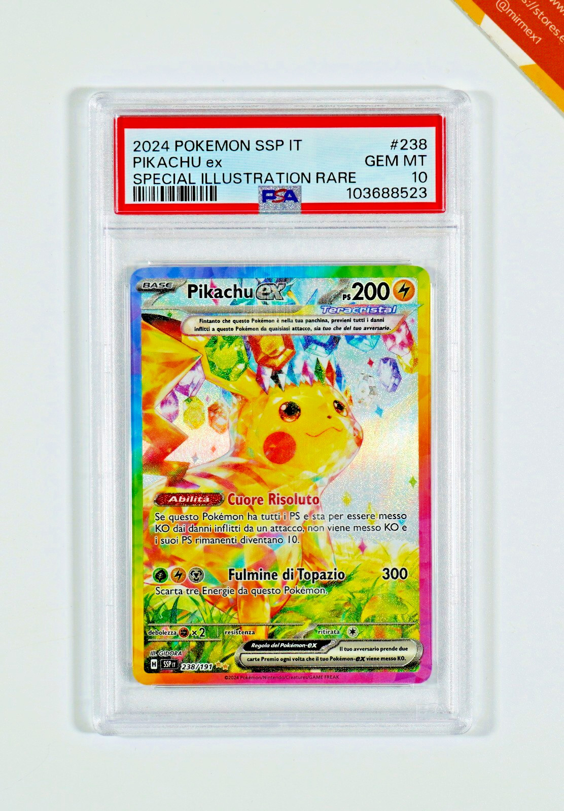 2024 Pokemon Italian Ssp It-Surging Sparks Pikachu EX Special Illustration Rare 238