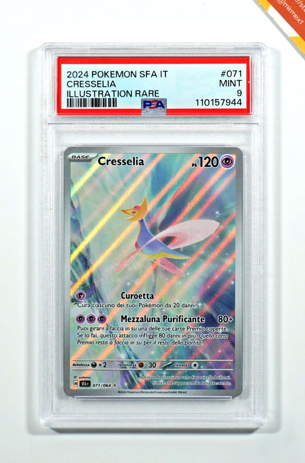 2024 Pokemon Italian Sfa It-Shrouded Fable Cresselia Illustration Rare 071