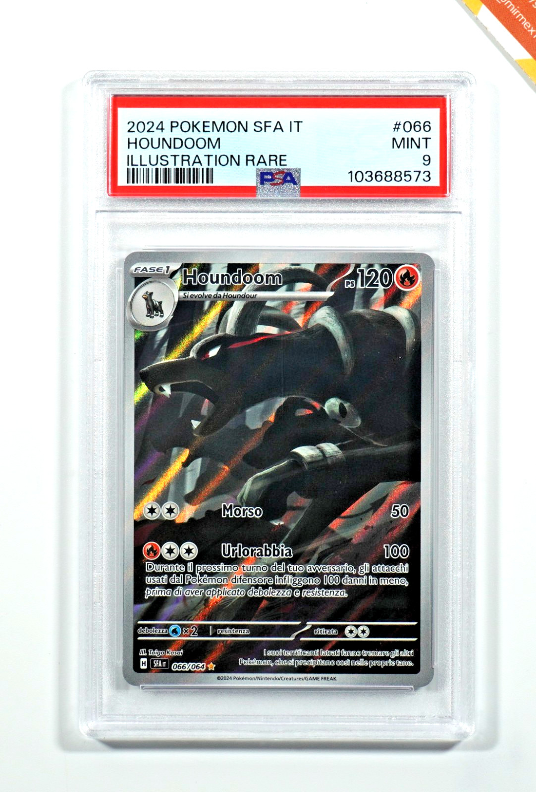 2024 Pokemon Italian Sfa It-Shrouded Fable Houndoom Illustration Rare 066