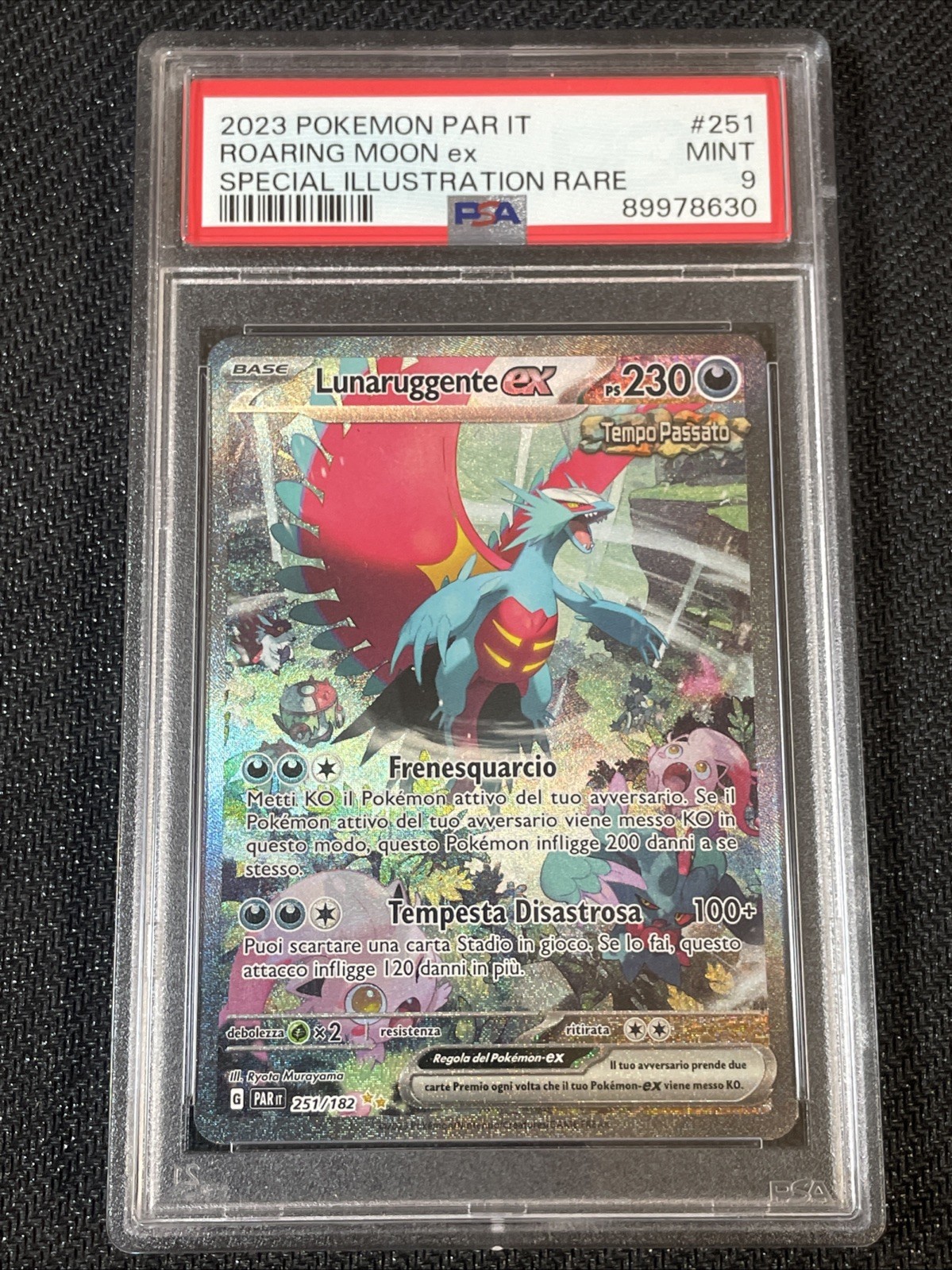 2023 Pokemon Italian Par It-Paradox Rift Roaring Moon EX Special Illustration Rare 251