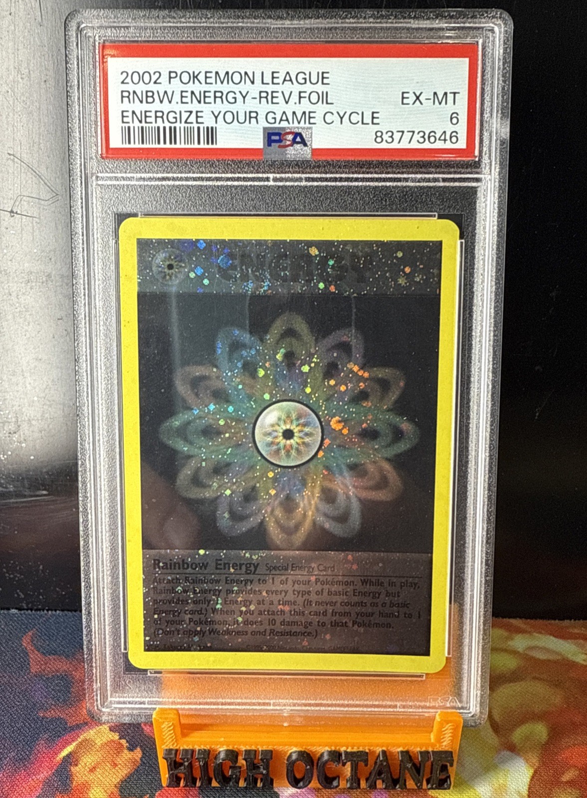 2002 Pokemon League Energize Your Game Cycle Rainbow Energy-Reverse Foil