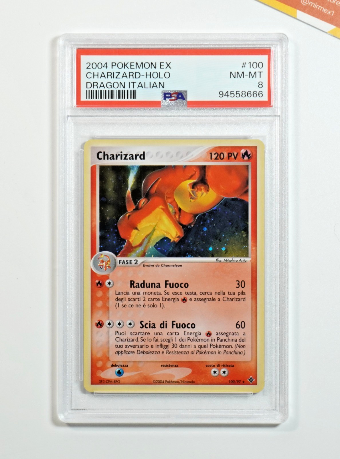 2004 Pokemon Italian EX Dragon Charizard-Holo 100