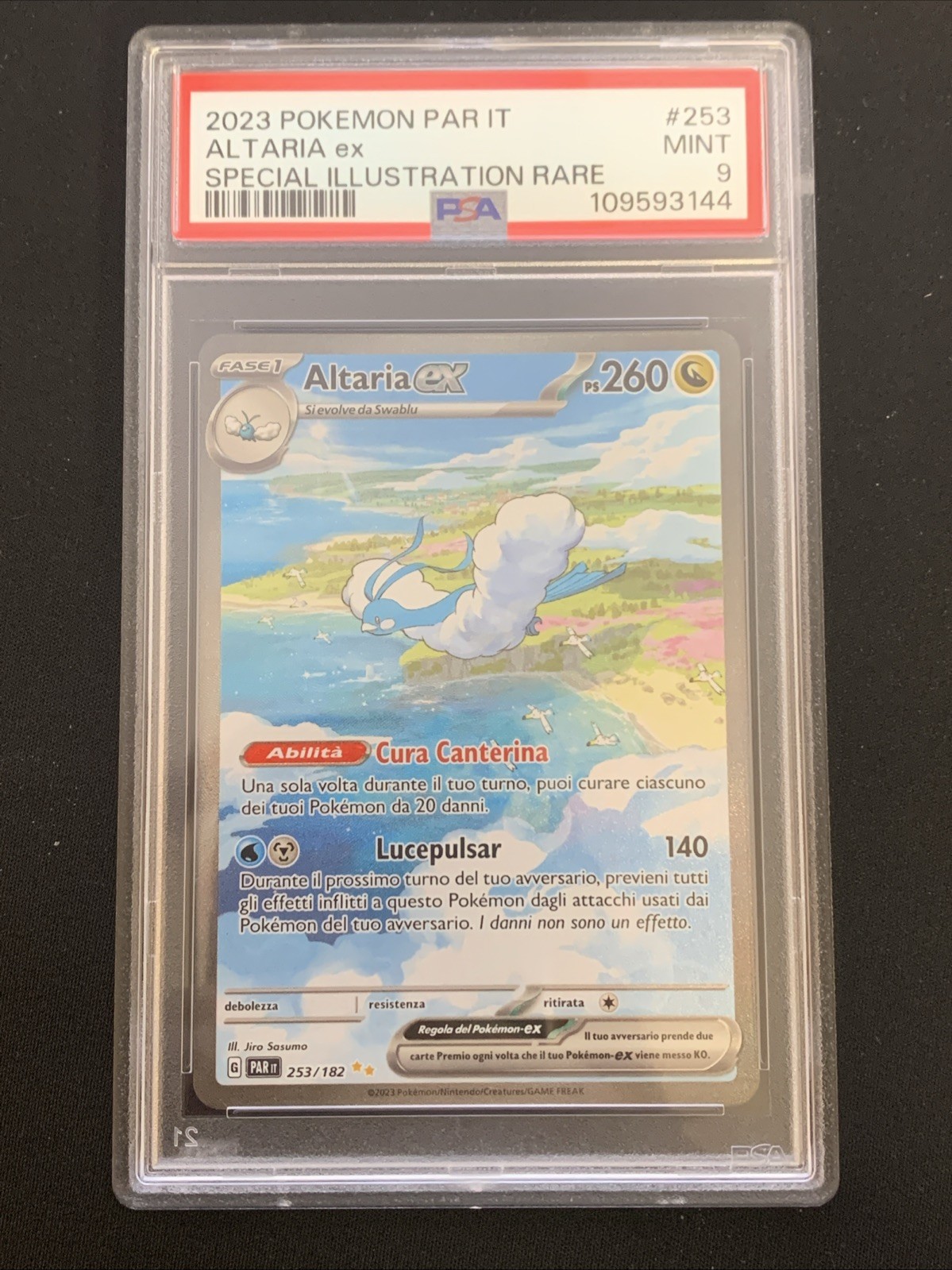2023 Pokemon Italian Par It-Paradox Rift Altaria EX Special Illustration Rare 253