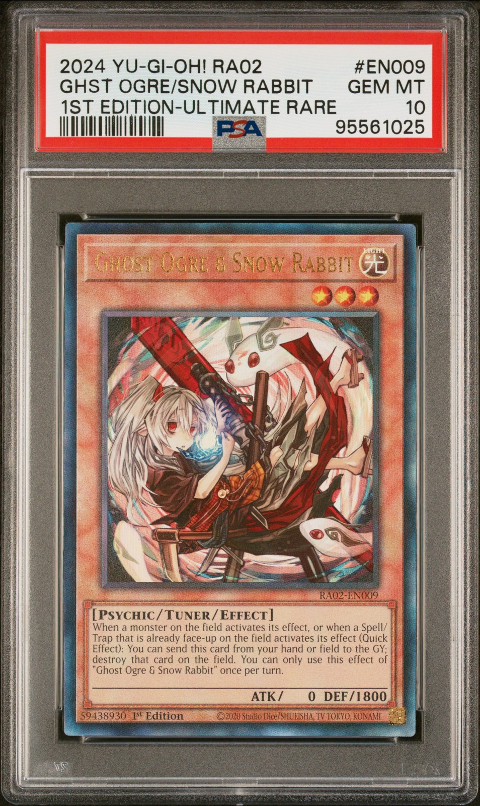 2024 YU-GI-Oh! RA02-25th Anniversary Rarity Collection II Ghost Ogre & Snow Rabbit 1st Edition-Ultimate Rare EN009
