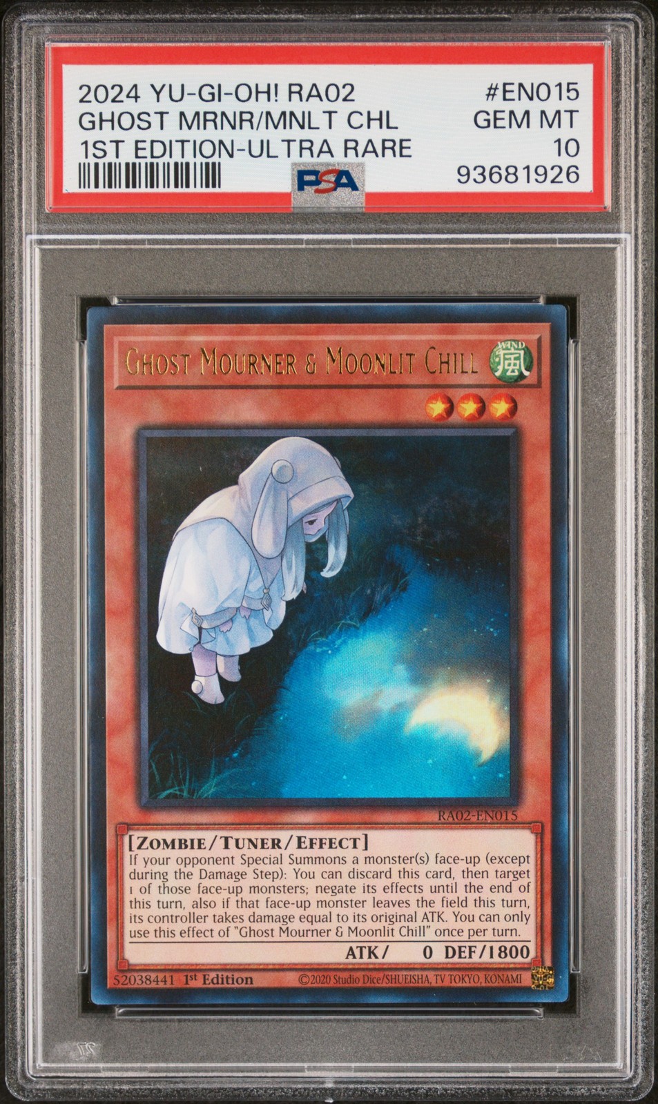 2024 YU-GI-Oh! RA02-25th Anniversary Rarity Collection II Ghost Mourner & Moonlit Chill 1st Edition-Ultra Rare EN015
