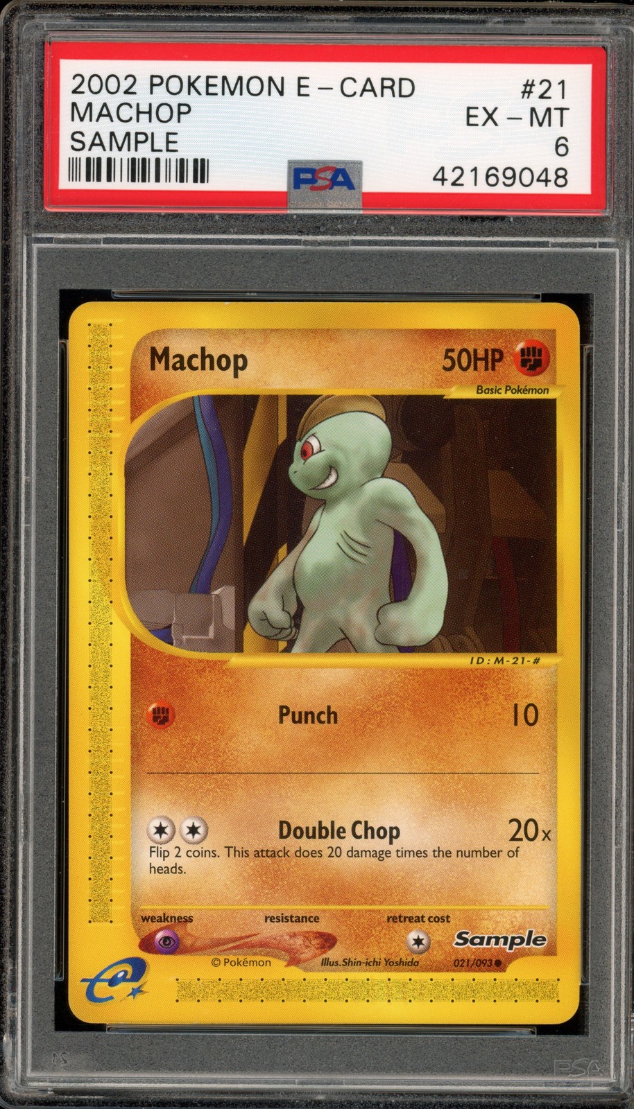 2002 Pokemon E-Card Sample Machop 21