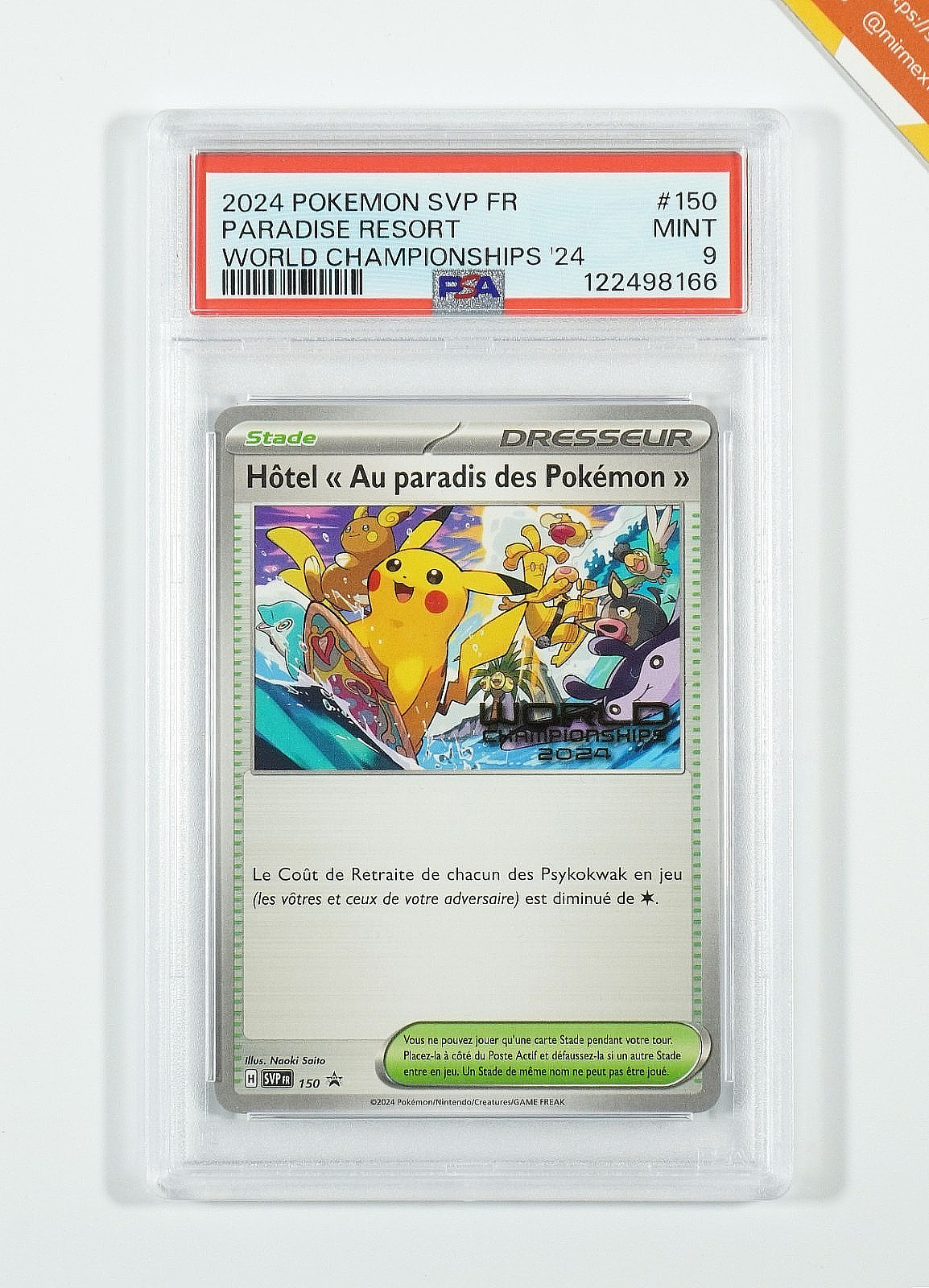 2024 Pokemon French Svp FR-SV Black Star Promo Paradise Resort World Championships 2024 150