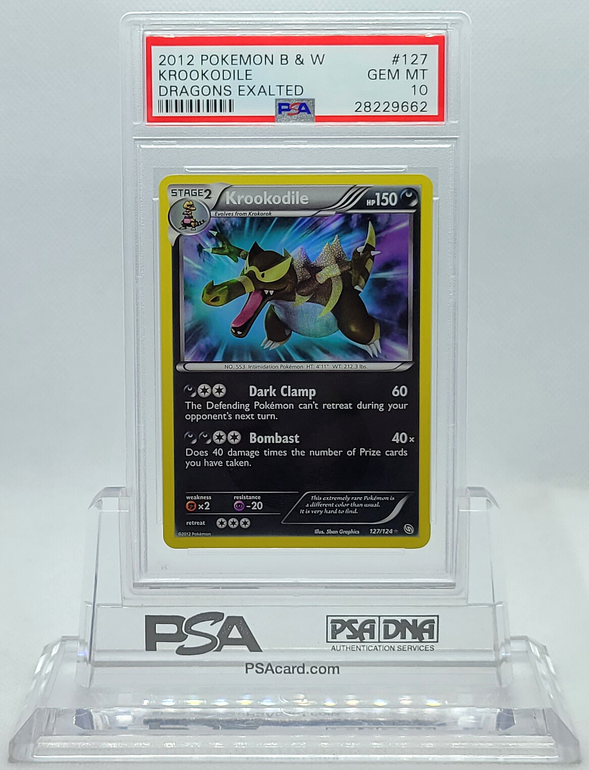 2012 Pokemon Black & White Dragons Exalted Krookodile 127