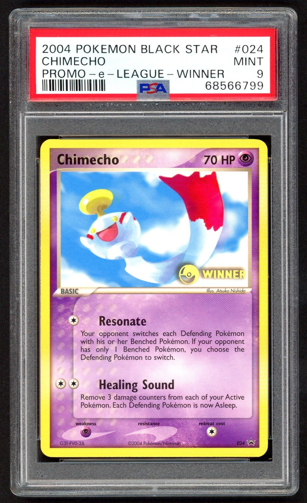 2004 Pokemon Black Star Promo Chimecho E-League-Winner 024