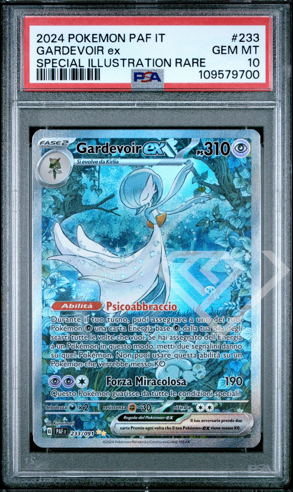 2024 Pokemon Italian Paf It-Paldean Fates Gardevoir EX Special Illustration Rare 233