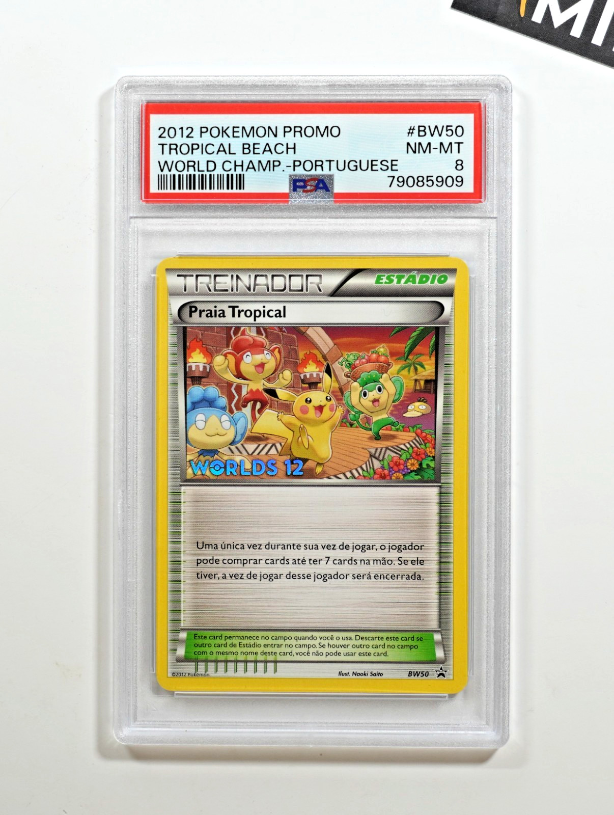 2012 Pokemon World Championships Promo Tropical Beach Portuguese BW50