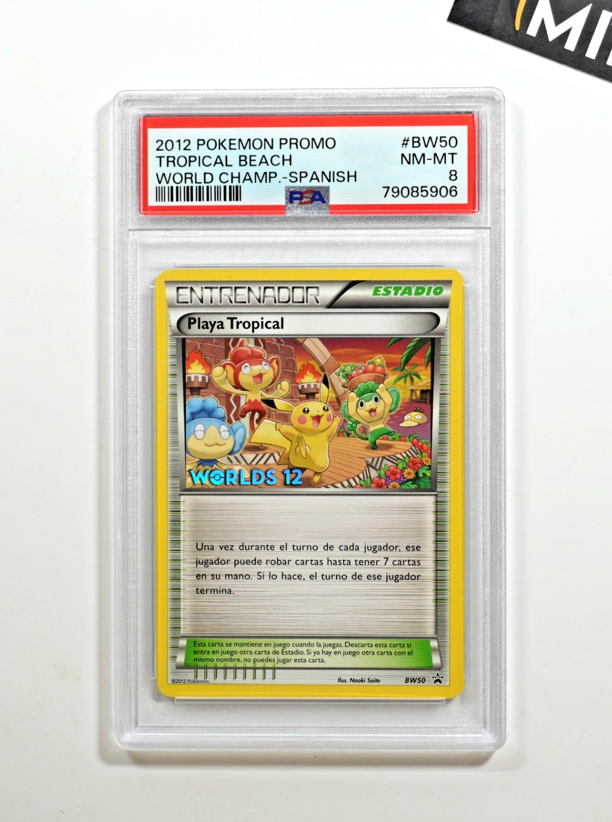 2012 Pokemon World Championships Promo Tropical Beach Spanish BW50