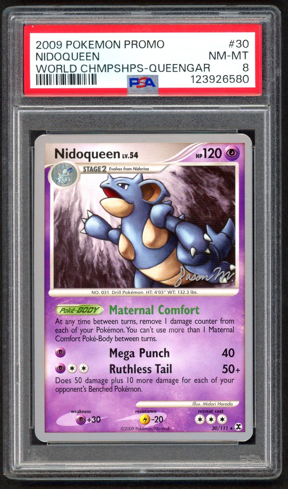 2009 Pokemon World Championships Promo Nidoqueen Queengar 30
