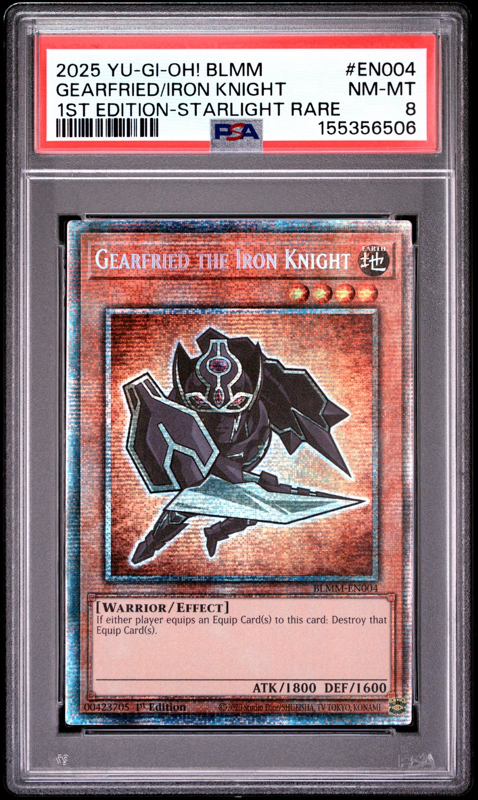 2025 YU-GI-Oh! Blmm-Battles of Legend: Monster Mayhem Gearfried the Iron Knight 1st Edition-Starlight Rare EN004