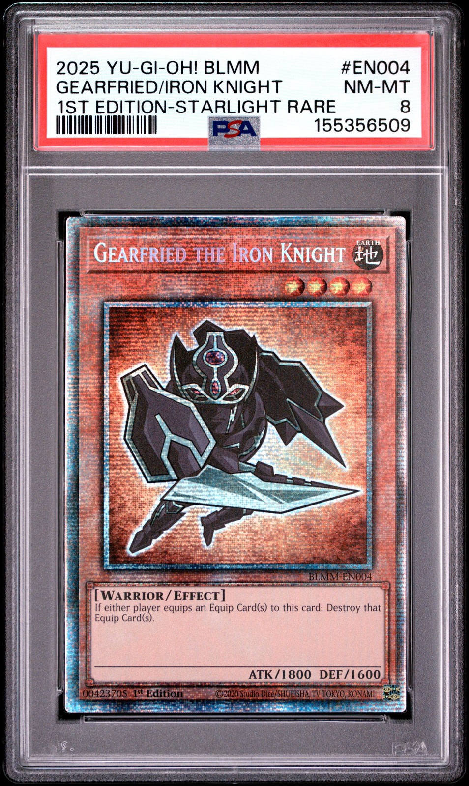 2025 YU-GI-Oh! Blmm-Battles of Legend: Monster Mayhem Gearfried the Iron Knight 1st Edition-Starlight Rare EN004
