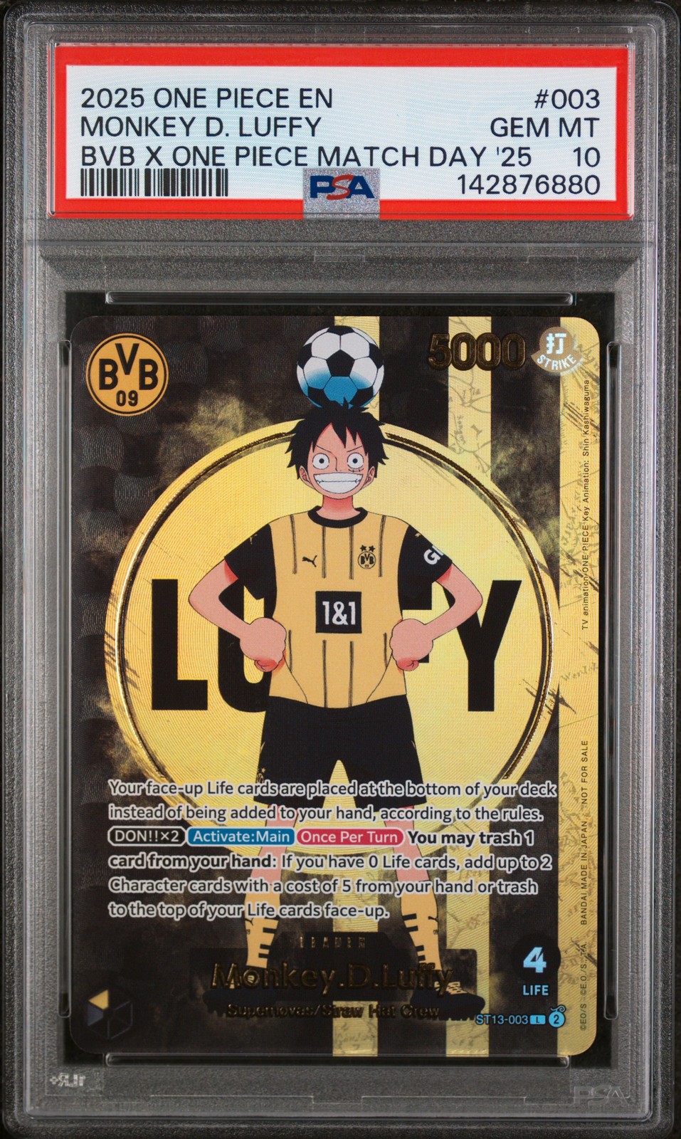 2025 One Piece Promos Monkey D. Luffy Bvb X One Piece Match Day 2025 003