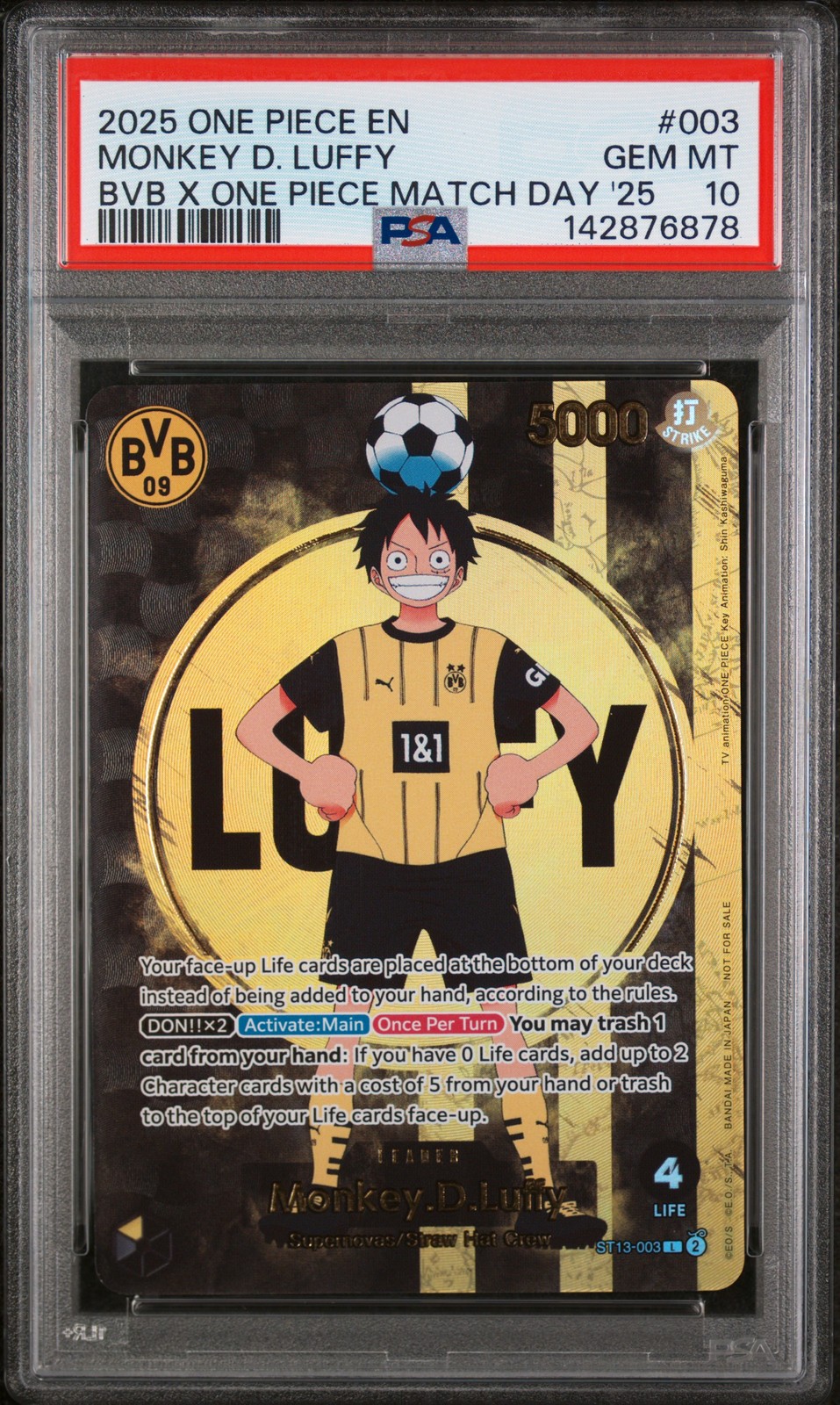 2025 One Piece Promos Monkey D. Luffy Bvb X One Piece Match Day 2025 003