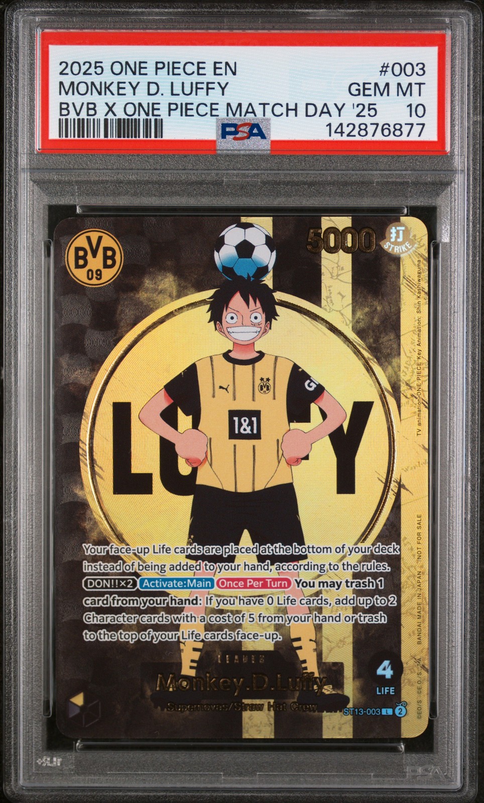 2025 One Piece Promos Monkey D. Luffy Bvb X One Piece Match Day 2025 003