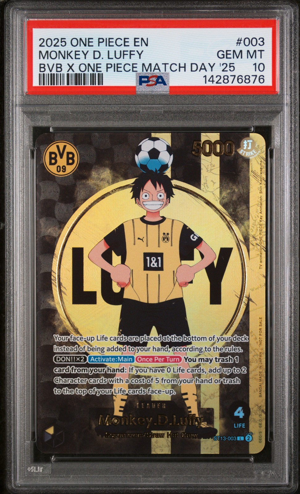 2025 One Piece Promos Monkey D. Luffy Bvb X One Piece Match Day 2025 003