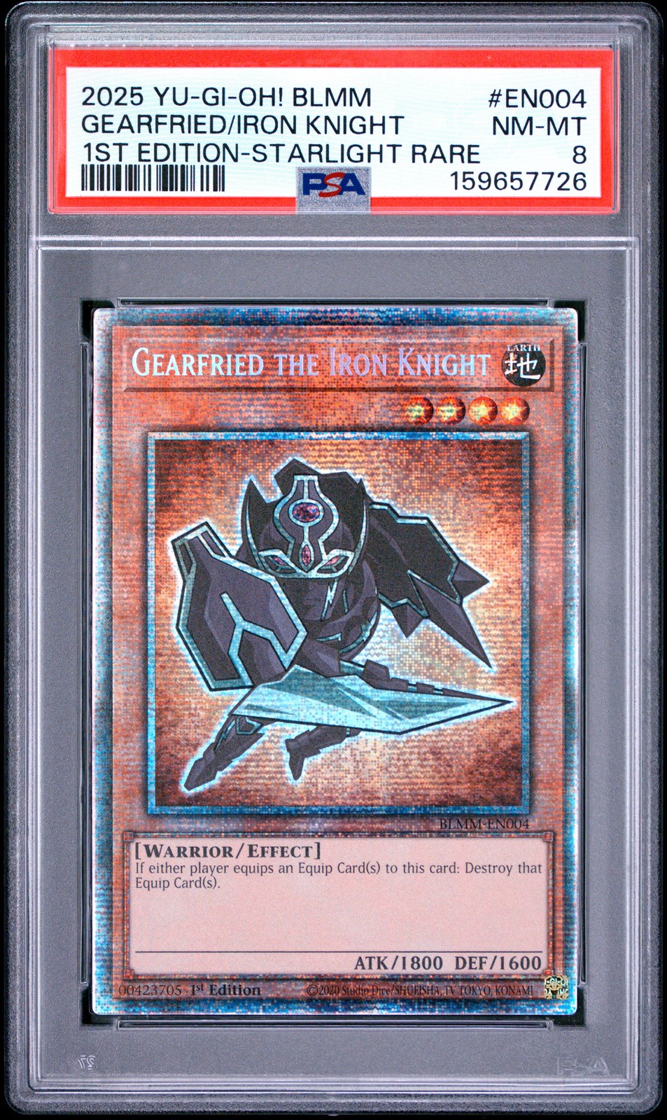 2025 YU-GI-Oh! Blmm-Battles of Legend: Monster Mayhem Gearfried the Iron Knight 1st Edition-Starlight Rare EN004