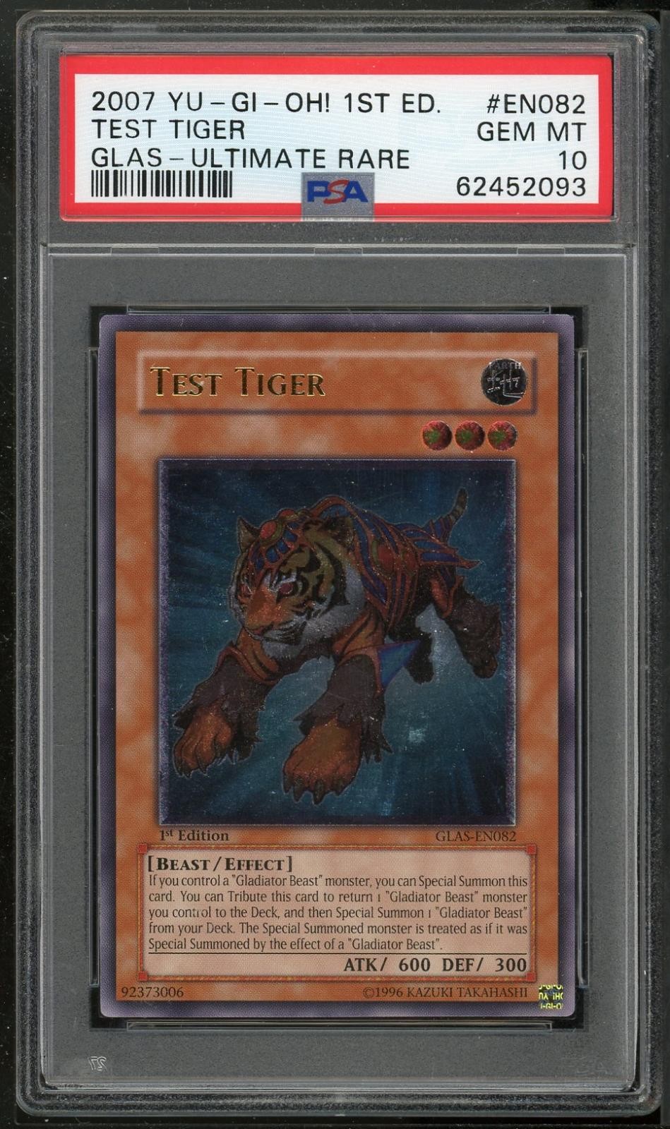 2007 YU-GI-Oh! Glas-Gladiator's Assault Test Tiger 1st Edition-Ultimate Rare EN082