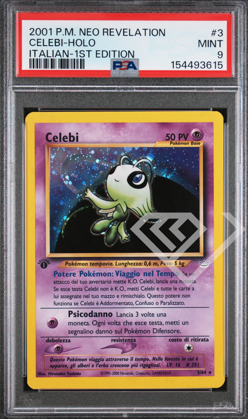 2001 Pokemon Italian Neo Revelation Celebi-Holo 1st Edition 3